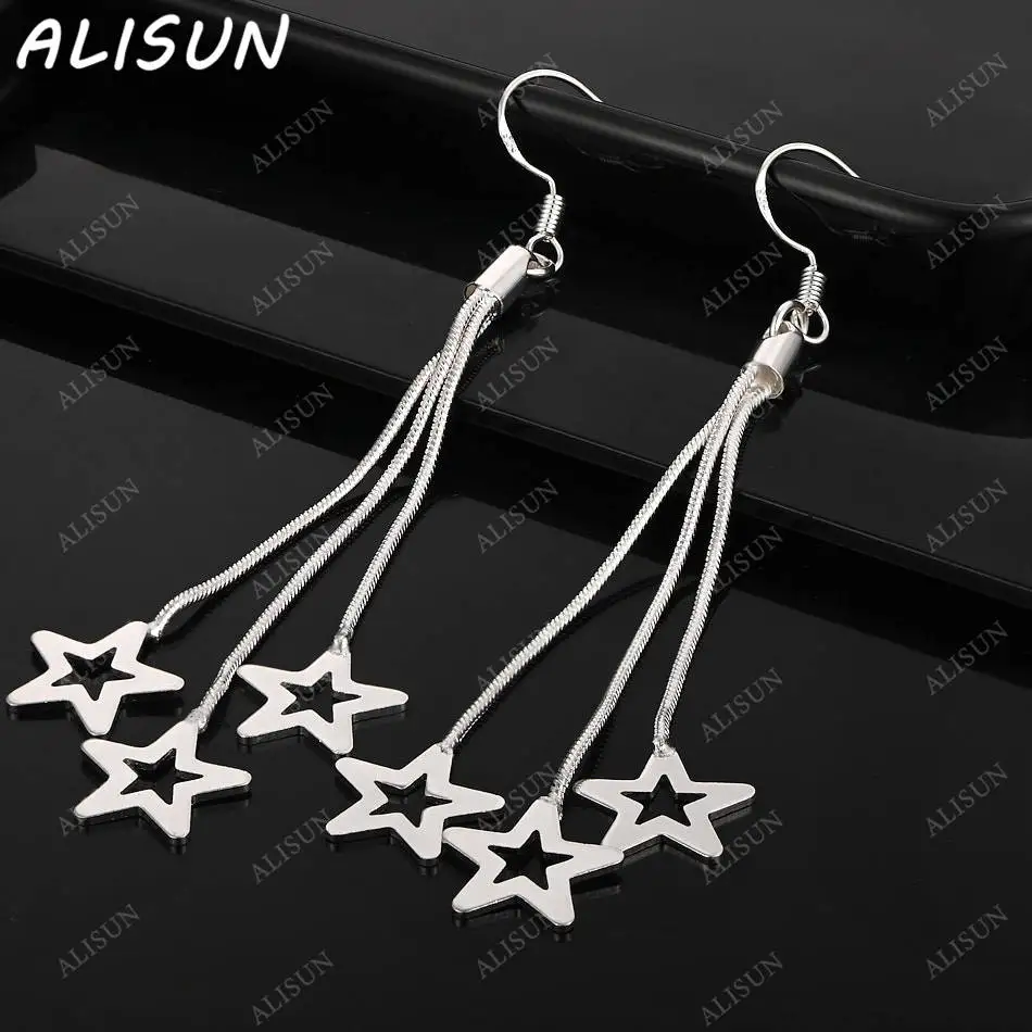ALISUN 925 Sterling Silver Star Tassels Earrings Drop Earrings For Women Creativity Gifts Street All-match Party And Daily Wear
ALISUN 925 Sterling Silver Star Tassels Earrings Drop Earrings For Women Creativity Gifts Street All-match Party And Daily Wear