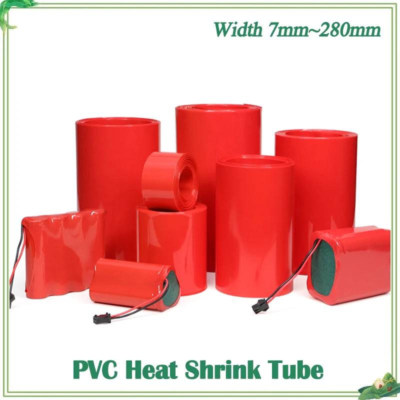 1~20M PVC Heat Shrink Tube Red 18650 Battery Pack Wrap Width 7mm ~ 280mm Insulated Wrapping Sheath Film Cover for Battery Packs
1~20M PVC Heat Shrink Tube Red 18650 Battery Pack Wrap Width 7mm ~ 280mm Insulated Wrapping Sheath Film Cover for Battery Packs
