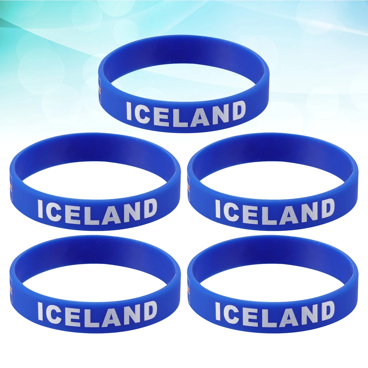 5Pcs Eco-Friendly Silicone Country Wristbands Soft Comfortable Bracelets for Sports Fans and International
5Pcs Eco-Friendly Silicone Country Wristbands Soft Comfortable Bracelets for Sports Fans and International