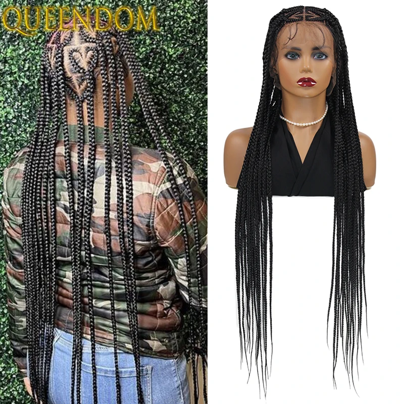 36 Inch Full Lace Heart Part Braid Wig Long Knotless Box Braid Lace Frontal Wig Synthetic Cornrow Shape Silky Braids Goddess Wig
36 Inch Full Lace Heart Part Braid Wig Long Knotless Box Braid Lace Frontal Wig Synthetic Cornrow Shape Silky Braids Goddess Wig