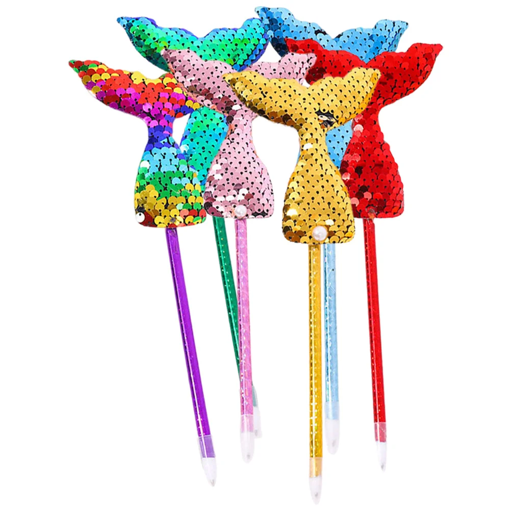 6 Pcs Mermaid Ballpoint Pen Come Pens For Office Cartoon Gel Ball-pointed Sequins Gift
6 Pcs Mermaid Ballpoint Pen Come Pens For Office Cartoon Gel Ball-pointed Sequins Gift