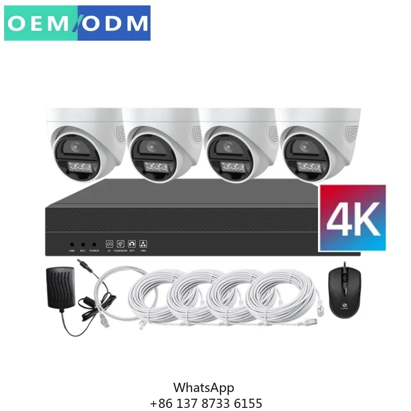 Security Camera System CCTV Kit 4 Channel IP Camera NVR System Network 8MP Outdoor Camera Security System
Security Camera System CCTV Kit 4 Channel IP Camera NVR System Network 8MP Outdoor Camera Security System