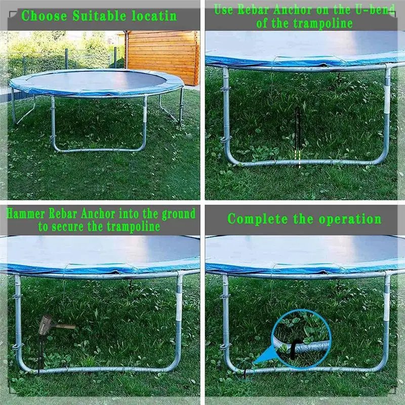 Trampolines Wind Stakes Heavy Duty U Shape Trampoline Stakes Ground Anchors Stakes With Sharp End For Camping Tent Trampoline
Trampolines Wind Stakes Heavy Duty U Shape Trampoline Stakes Ground Anchors Stakes With Sharp End For Camping Tent Trampoline