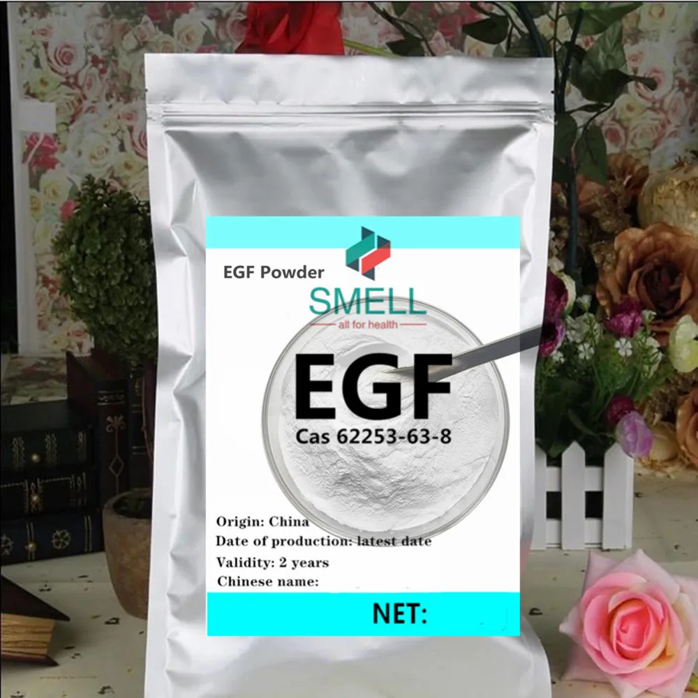 High Purity 99% EGF Powder CAS 62253-63-8, Cosmetic Grade Epidermal Growth Factor, Skin Barrier Repair, Anti Aging, Smooth Fine
High Purity 99% EGF Powder CAS 62253-63-8, Cosmetic Grade Epidermal Growth Factor, Skin Barrier Repair, Anti Aging, Smooth Fine