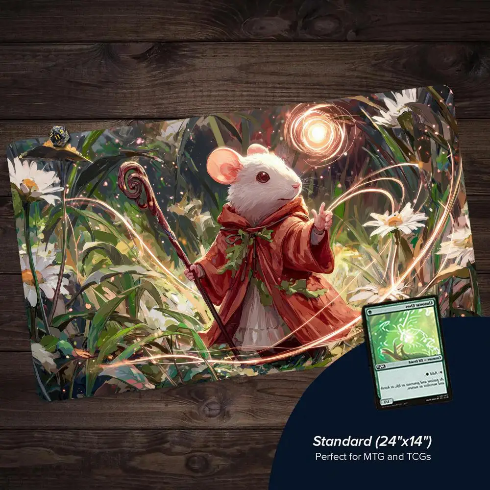 Anime White Rat Mage MTG Playmat Magic Card Mat with Stitched Edge Non-Slip Durable Tabletop playmat Board Game Mat for TCG
Anime White Rat Mage MTG Playmat Magic Card Mat with Stitched Edge Non-Slip Durable Tabletop playmat Board Game Mat for TCG