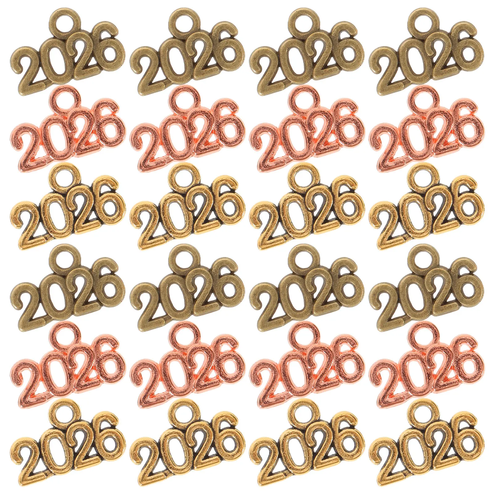 100Pcs Alloy 2026 Year Signet Charms Pendants DIY Necklace Bracelets Keychains Accessories New Year Graduation Jewelry Making
100Pcs Alloy 2026 Year Signet Charms Pendants DIY Necklace Bracelets Keychains Accessories New Year Graduation Jewelry Making