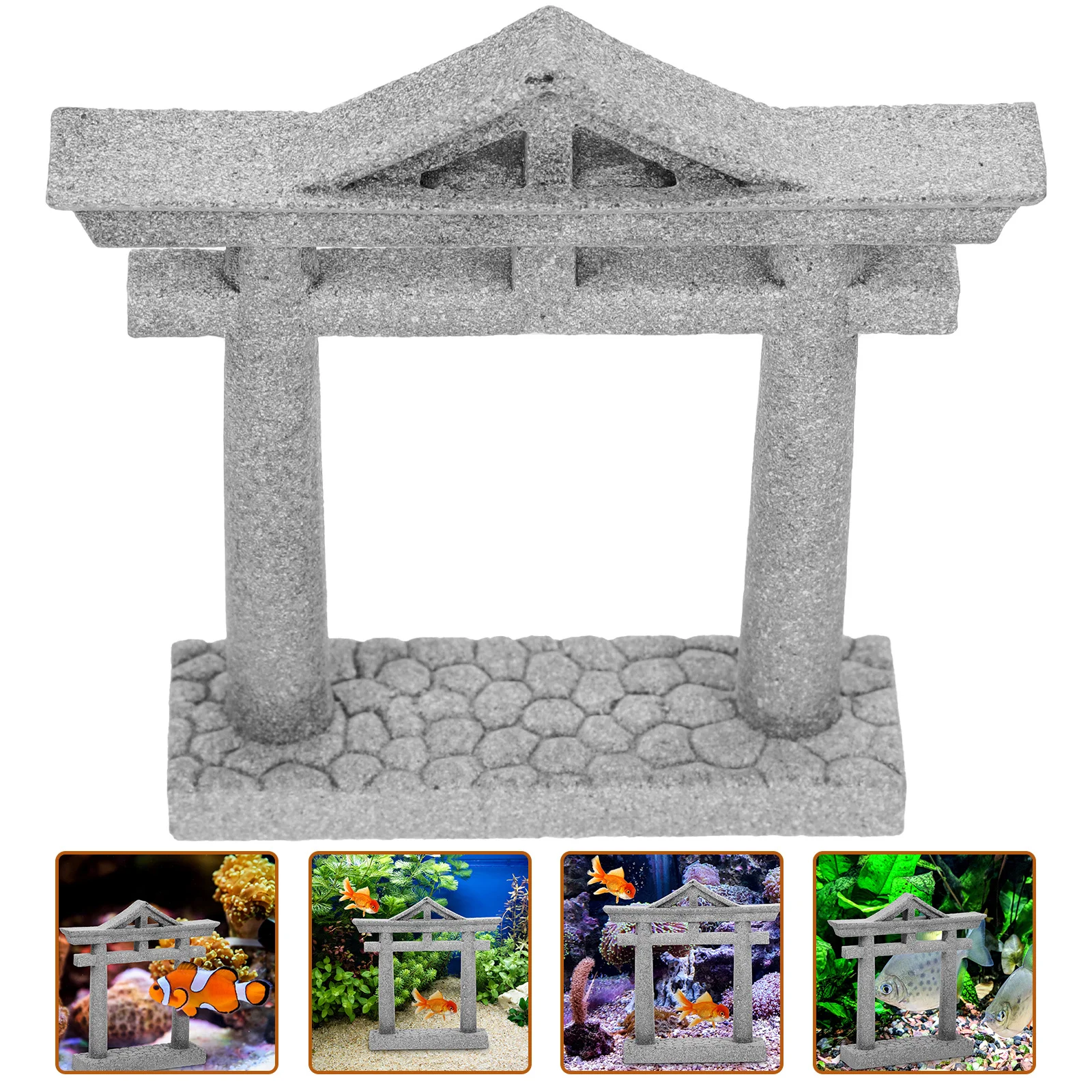 1pc Miniature Torii Gate Simulated Stone Japanese Bird Shrine Decor For Fish Tank Garden Zen Craft Micro Landscape Ornament
1pc Miniature Torii Gate Simulated Stone Japanese Bird Shrine Decor For Fish Tank Garden Zen Craft Micro Landscape Ornament