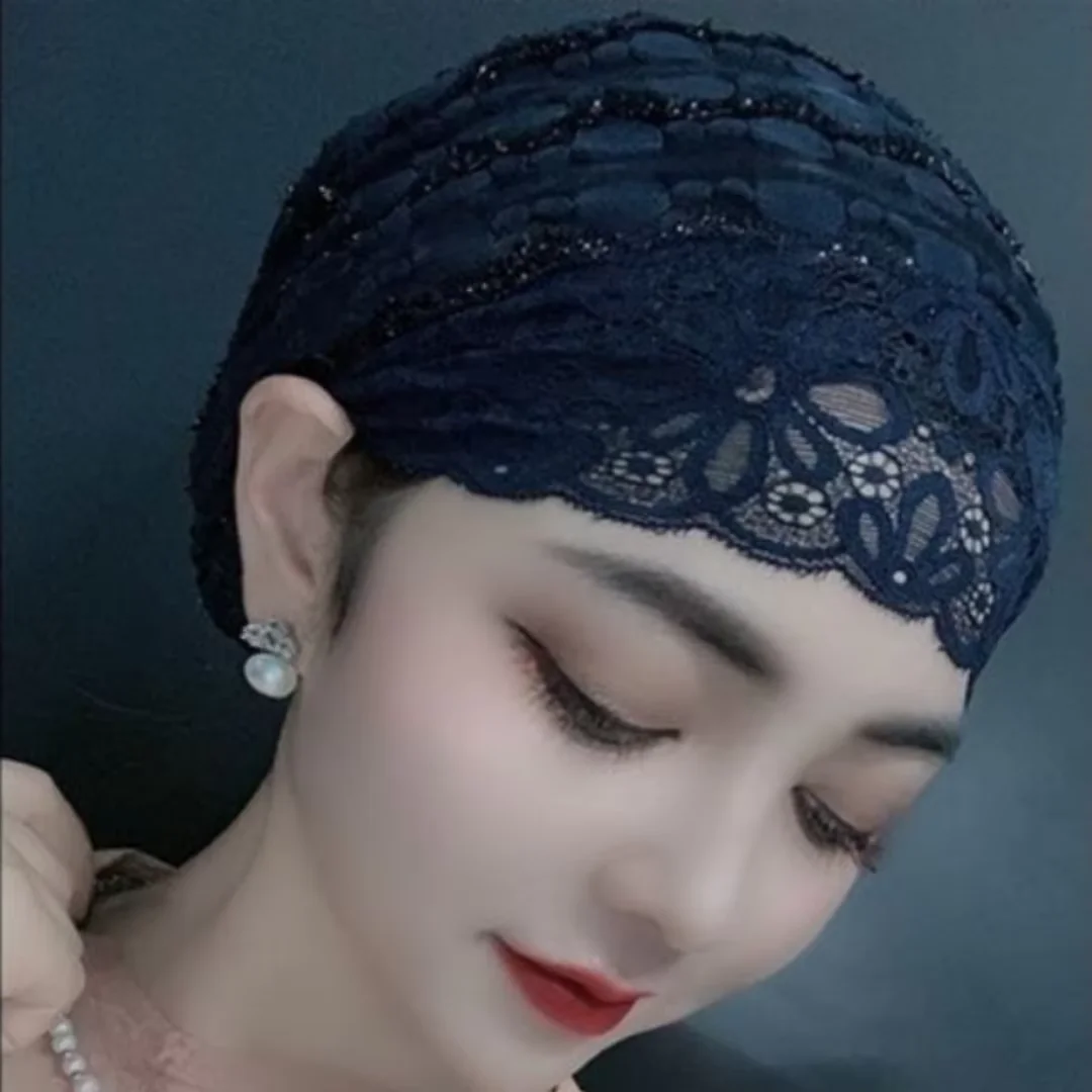 Women Muslim Inner Hijab Cap Shiny Lace Stretch Beanie Turban Headwrap Solid Color Head Cover
Women Muslim Inner Hijab Cap Shiny Lace Stretch Beanie Turban Headwrap Solid Color Head Cover