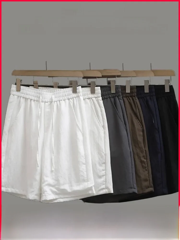 Linen Lyocell Blended Summer Men's Outdoor Comfortable Breathable Casual Shorts Loose Fit Elastic Waist Versatile Shorts
Linen Lyocell Blended Summer Men's Outdoor Comfortable Breathable Casual Shorts Loose Fit Elastic Waist Versatile Shorts