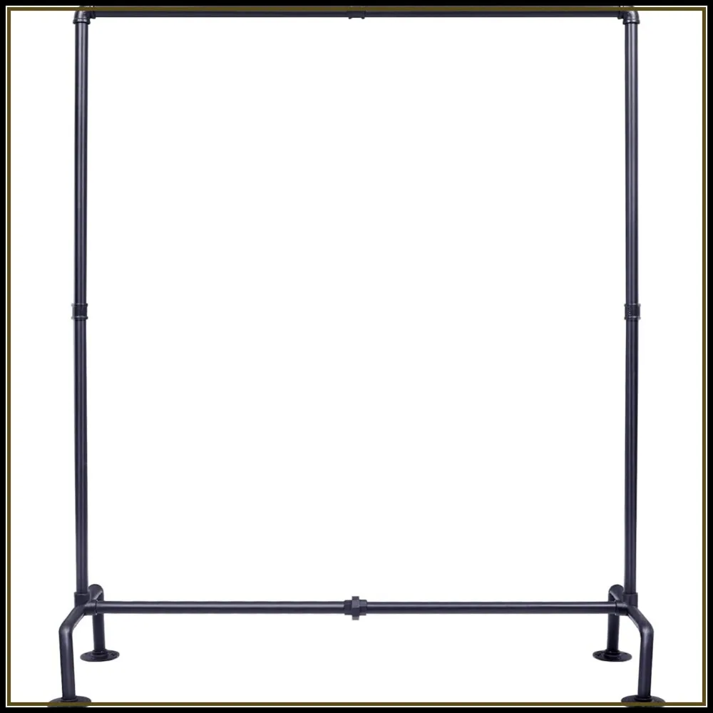 Heavy Duty Industrial Pipe Clothes Rack, Freestanding Detachable Garment Rack with 4 Stable Feet for Storage Display, Black
Heavy Duty Industrial Pipe Clothes Rack, Freestanding Detachable Garment Rack with 4 Stable Feet for Storage Display, Black