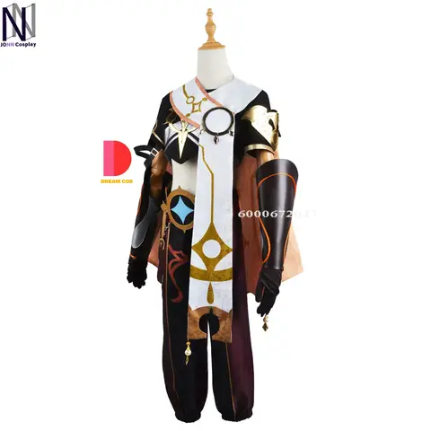 Genshin Impact Aether Cosplay Costume Adult Carnival Uniform Wig Anime Halloween Masquerade Party Outfit Women Game Set Hot Sale