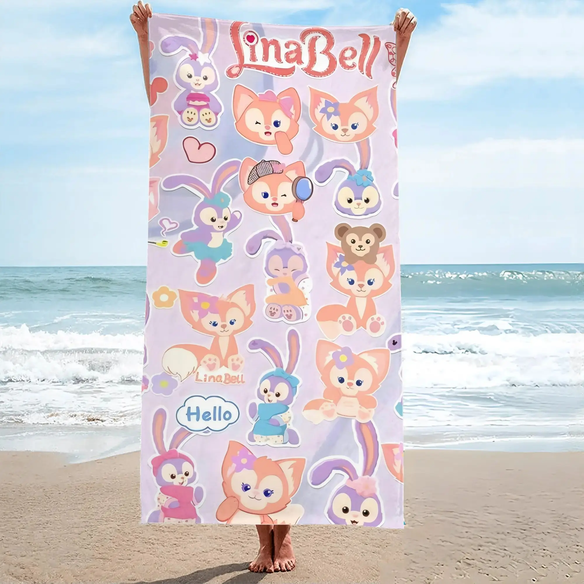 Мягкое полотенце для плавания с персонажами Дэффи, ЛинаБелл, СтеллаЛу, ШеллиМэй, Гелатони, КукиЭнн, Олу Мел, идеально подходит для летних путешествий и использования в душе, 1 шт.
Мягкое полотенце для плавания с персонажами Дэффи, ЛинаБелл, СтеллаЛу, ШеллиМэй, Гелатони, КукиЭнн, Олу Мел, идеально подходит для летних путешествий и использования в душе, 1 шт.