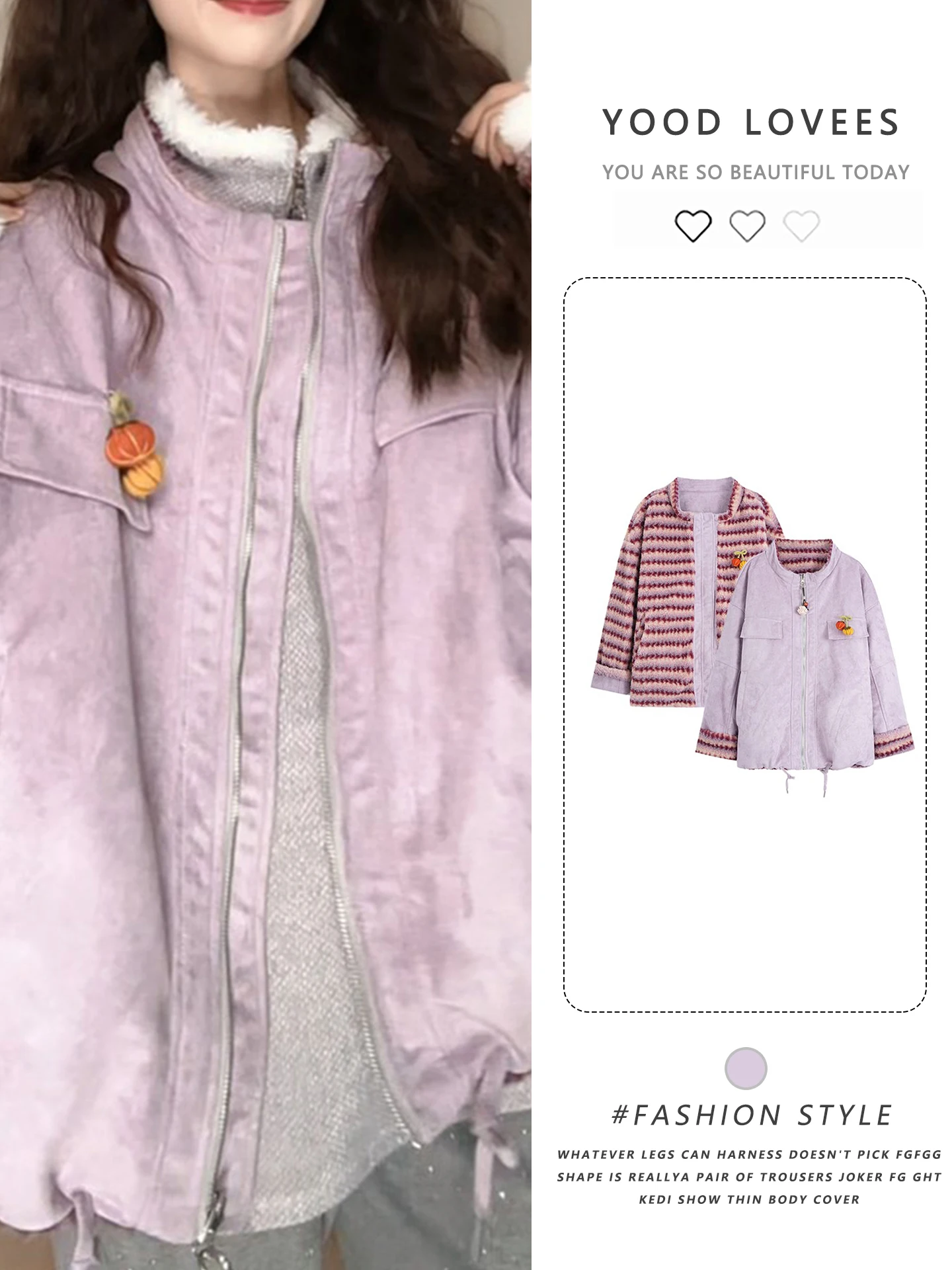 Double-Sided Wearable Thickened Fleece Lined Korean Style Slim Fit Color Block Puffer Jacket Women's Commute Style Loose Fit
Double-Sided Wearable Thickened Fleece Lined Korean Style Slim Fit Color Block Puffer Jacket Women's Commute Style Loose Fit