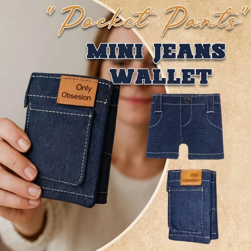 Foldable Mini Jeans Wallet,Pocket Pants Jean Wallet,Creative Denim Coin Purse Small Card Holder Portable Retro Pants Style Wallet
Foldable Mini Jeans Wallet,Pocket Pants Jean Wallet,Creative Denim Coin Purse Small Card Holder Portable Retro Pants Style Wallet