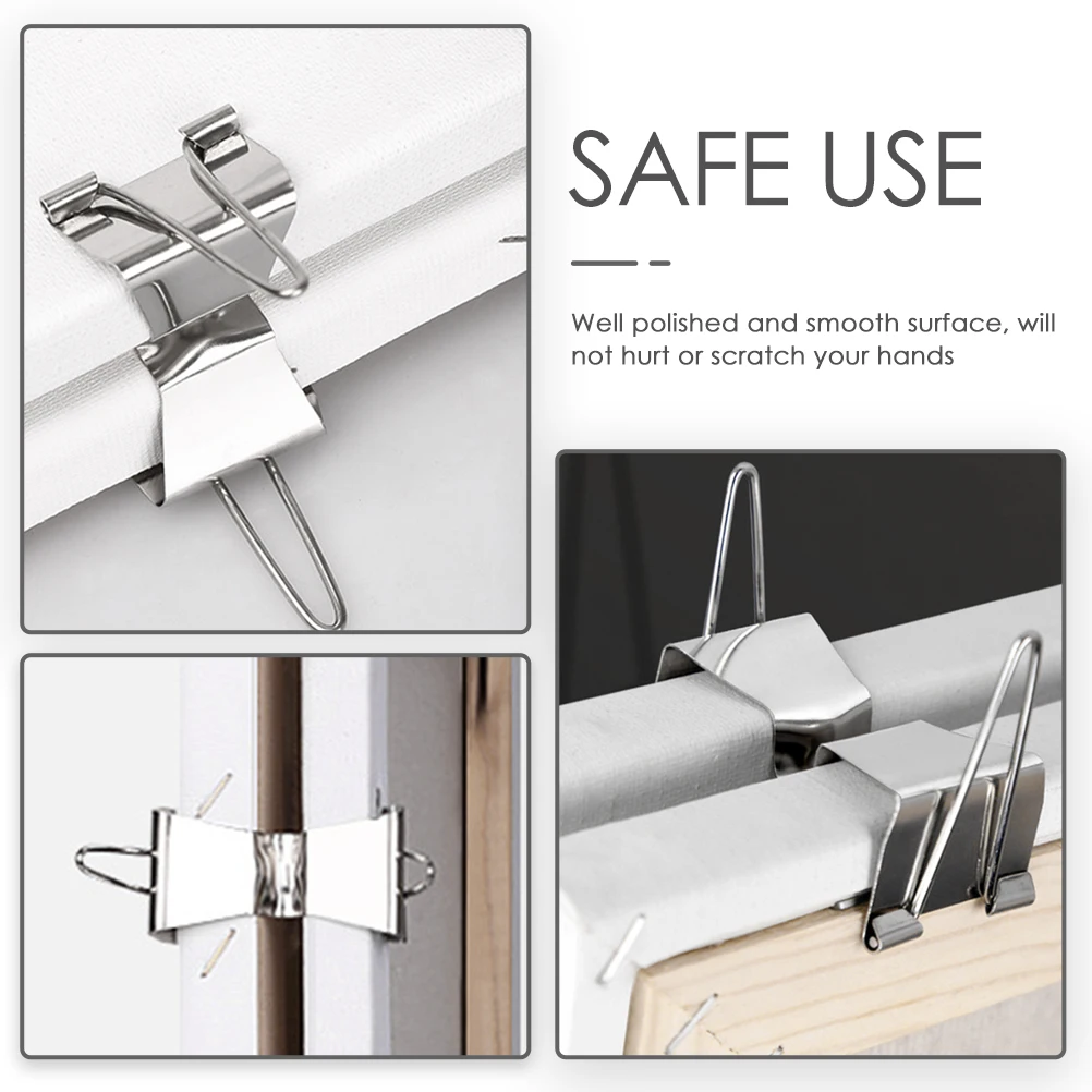 4pcs Stainless Steel Oil Painting Frame Clamps Canvas Clips Wet Oil Canvas Frame Separating Durable Ergonomic Design No Scratch
4pcs Stainless Steel Oil Painting Frame Clamps Canvas Clips Wet Oil Canvas Frame Separating Durable Ergonomic Design No Scratch