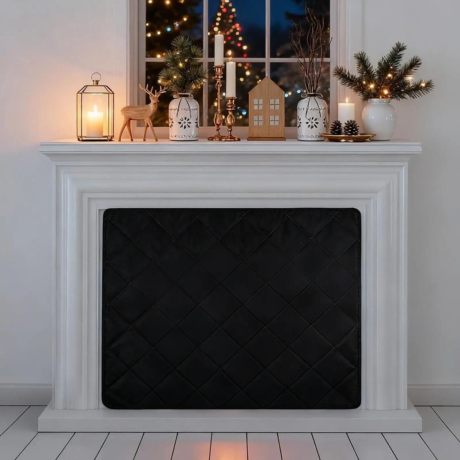Heat Loss Flue Blocker Magnet Fireplace Cover All Season Cloth Shield for Indoor Outdoor Apartment and Living Room
Heat Loss Flue Blocker Magnet Fireplace Cover All Season Cloth Shield for Indoor Outdoor Apartment and Living Room
