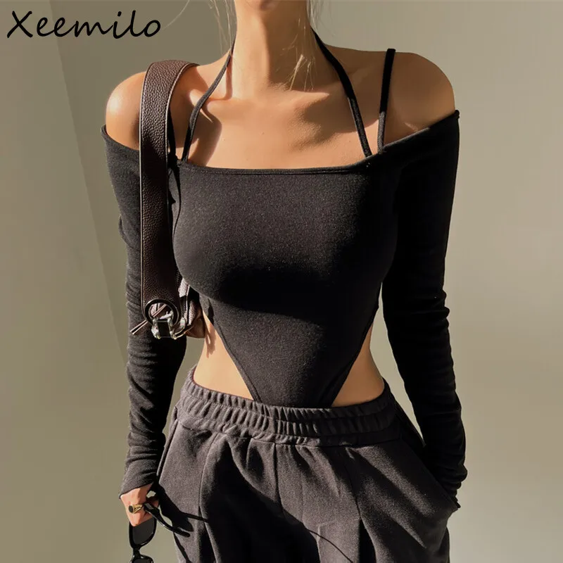 Сексуальное боди Xeemilo с открытыми плечами, женское облегающее боди на тонких бретелях
Сексуальное боди Xeemilo с открытыми плечами, женское облегающее боди на тонких бретелях