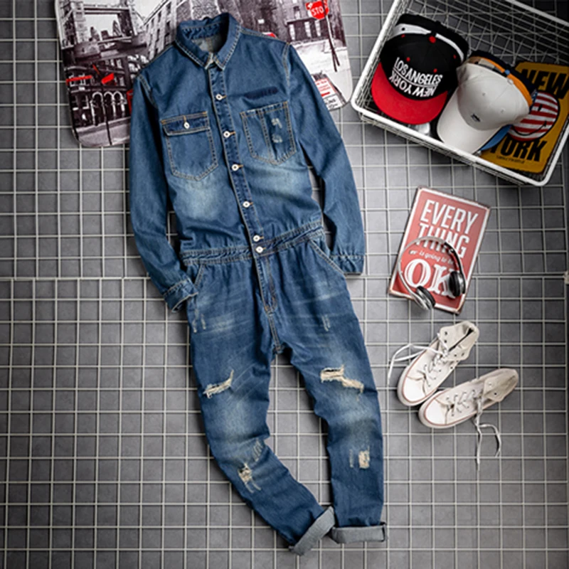 Loose Long Sve Men's Overall Jeans Casual Spring Autumn Korean Sle Breathable Comfortable Low Waist Zipper Fly Jeans
Loose Long Sve Men's Overall Jeans Casual Spring Autumn Korean Sle Breathable Comfortable Low Waist Zipper Fly Jeans