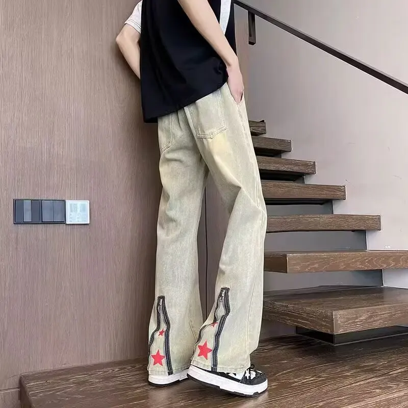 Американские джинсовые джинсы в стиле ретро, мужские весенне-осенние новые модные прямые брюки-колокольчики Haome Street Sle, джинсы с высокой талией
Американские джинсовые джинсы в стиле ретро, мужские весенне-осенние новые модные прямые брюки-колокольчики Haome Street Sle, джинсы с высокой талией