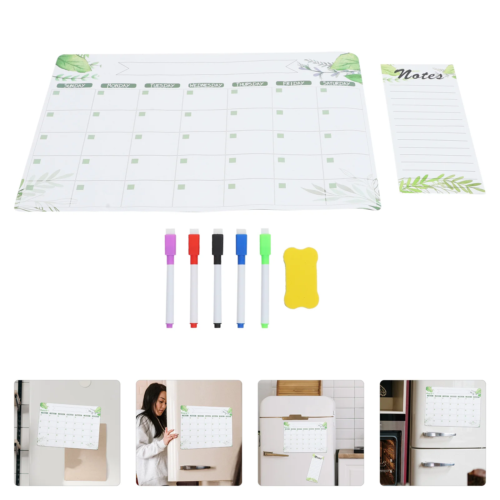 1Set Magnetic Note Board Reusable Fridge Calendar Smooth Writing Surface Never Falls Off Metal Locker Dry Erase Schedule Planner
1Set Magnetic Note Board Reusable Fridge Calendar Smooth Writing Surface Never Falls Off Metal Locker Dry Erase Schedule Planner