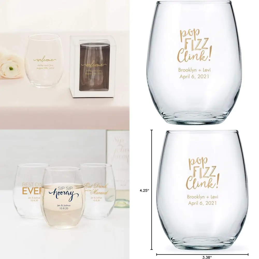 Set of 12 - 15oz Large Stemless Wine Glasses
Set of 12 - 15oz Large Stemless Wine Glasses