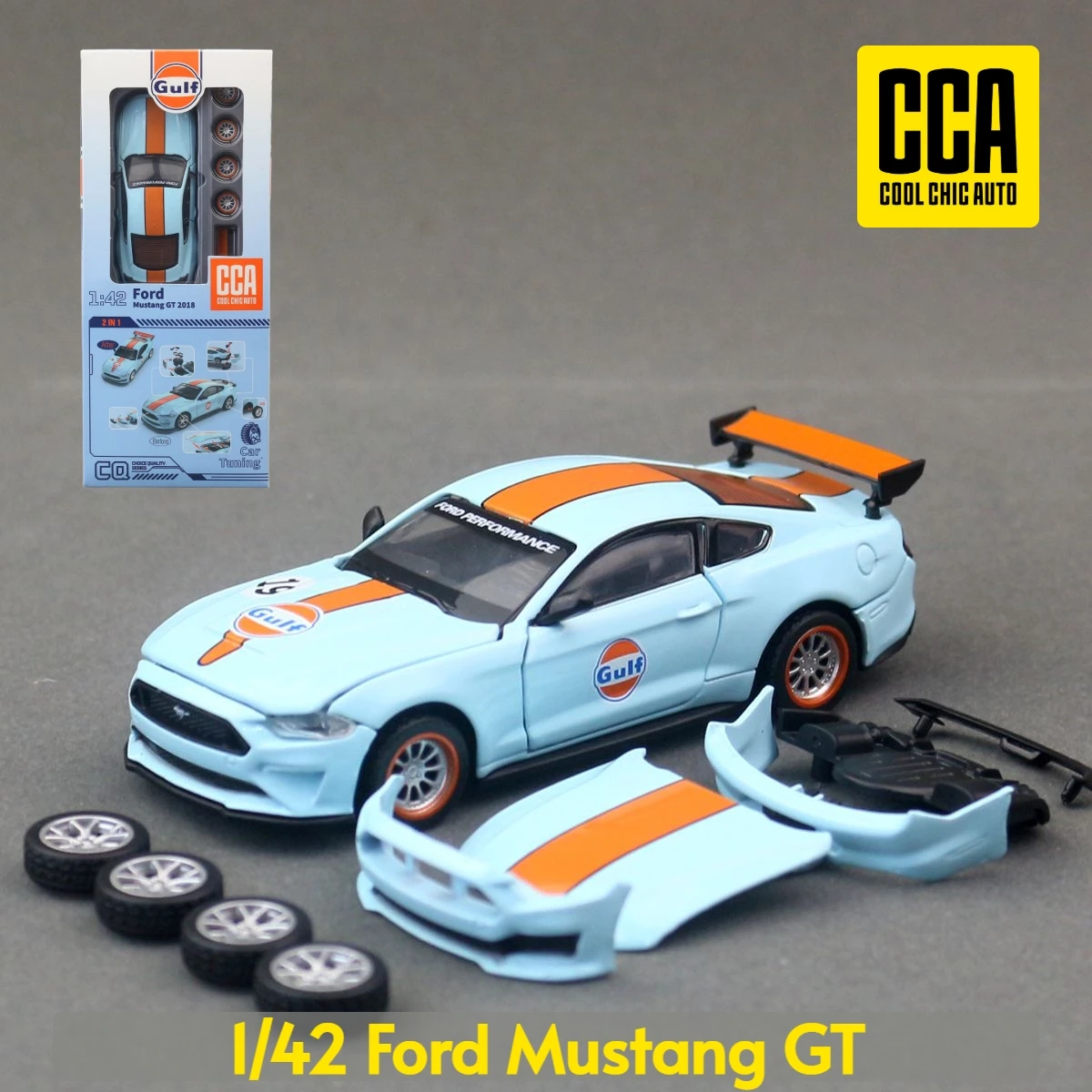 1/42 Ford Mustang GT Racing Toy Car CCA Assembly Model Kit Diecast Alloy Miniature Free Wheels Collection Gift For Boys Children
1/42 Ford Mustang GT Racing Toy Car CCA Assembly Model Kit Diecast Alloy Miniature Free Wheels Collection Gift For Boys Children