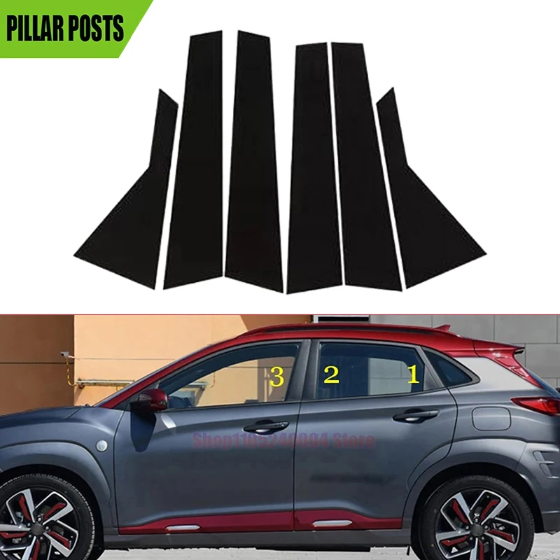 6PCS For Hyundai Kona Encino Kauai 2018 2019 2020 2021 2022 2023 Glossy Black Pillar Post Window Trim Door Side Cover Sticker
6PCS For Hyundai Kona Encino Kauai 2018 2019 2020 2021 2022 2023 Glossy Black Pillar Post Window Trim Door Side Cover Sticker
