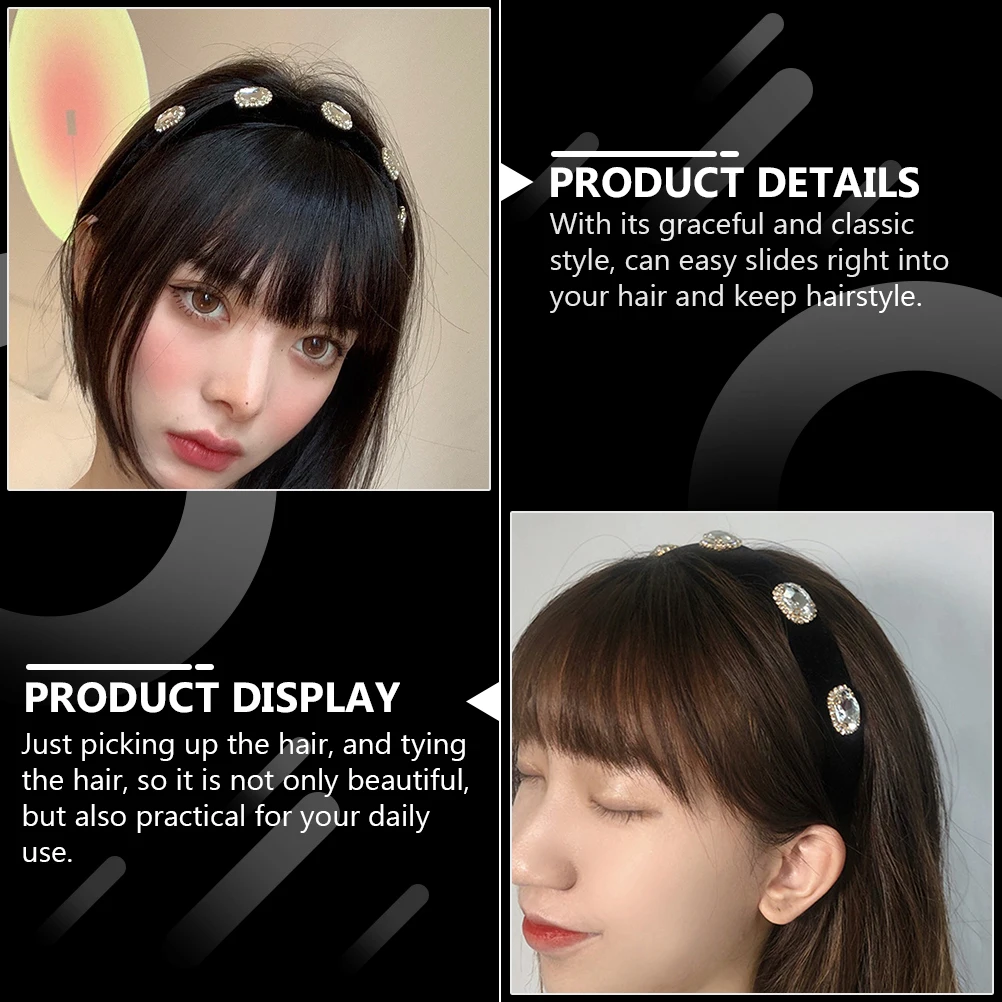 Hard Headband Vintage Bridal Headband Rhinestone Hair Band For Women Bridal Wedding Velour Hair Accessories
Hard Headband Vintage Bridal Headband Rhinestone Hair Band For Women Bridal Wedding Velour Hair Accessories