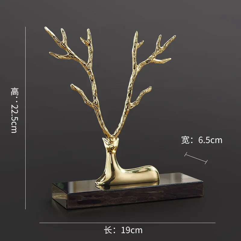 CL modern simple gold-plated elk ornament home desktop decoration porch light luxury TV cabinet jewelry
CL modern simple gold-plated elk ornament home desktop decoration porch light luxury TV cabinet jewelry