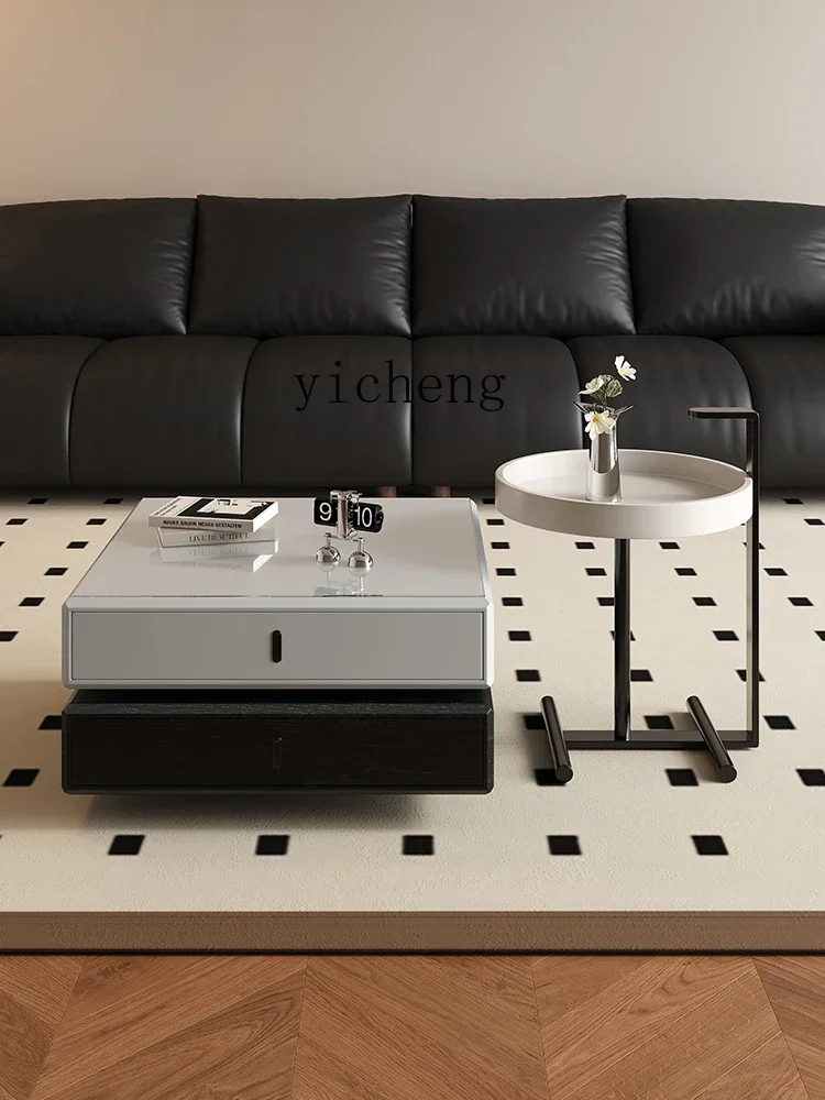 minimalist light luxury rotating stack combination cream style living room household simple square coffee table
minimalist light luxury rotating stack combination cream style living room household simple square coffee table