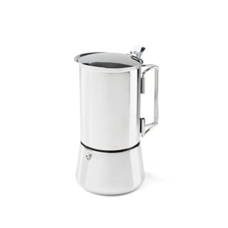 6 Cup Stainless Steel Moka Stovetop Espresso Coffee Pot for Camping Travel and Cabin
6 Cup Stainless Steel Moka Stovetop Espresso Coffee Pot for Camping Travel and Cabin