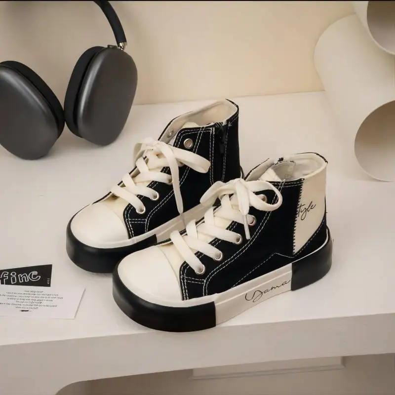 Size 25-37 Baby Boy Girl Casual Shoes New Children's High Bang Sneakers Leather Casual Shoes Trendy Fashion Girls Shoes
Size 25-37 Baby Boy Girl Casual Shoes New Children's High Bang Sneakers Leather Casual Shoes Trendy Fashion Girls Shoes