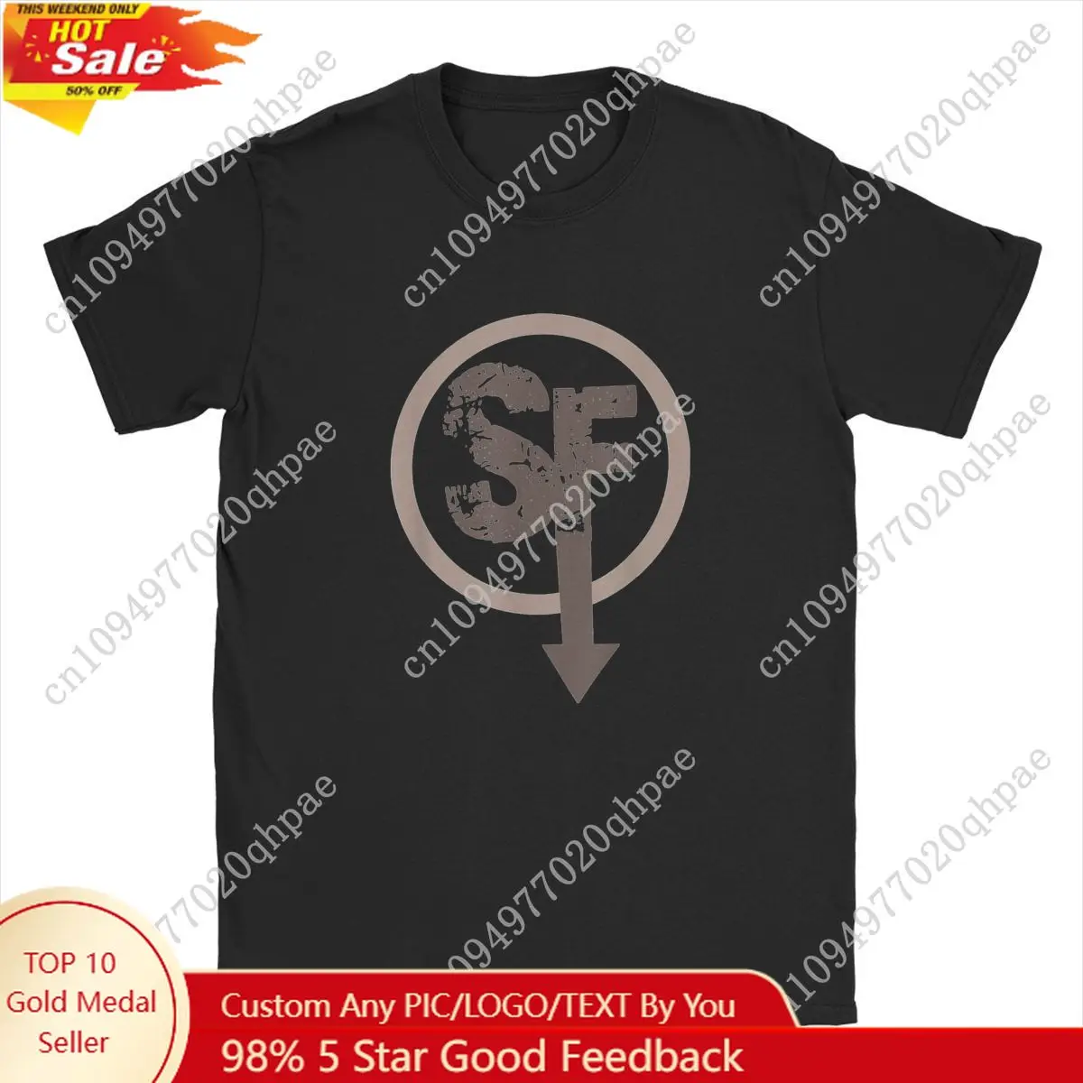 Anime Sally Face Logo SF Men's T Shirts Hip Hop Sanity's Fall Larry Novelty Tee Short Sleeve Round Collar T-Shirts 100% Cotton
Anime Sally Face Logo SF Men's T Shirts Hip Hop Sanity's Fall Larry Novelty Tee Short Sleeve Round Collar T-Shirts 100% Cotton