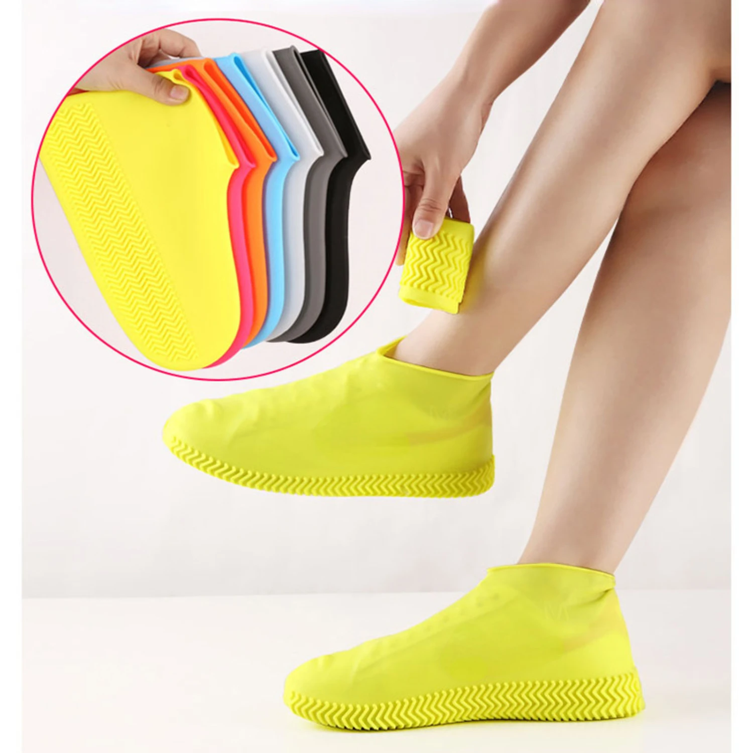 Silicone Waterproof Shoe Covers - Slip-resistant Rubber Rain Boots - Outdoor Rainy Day Accessories
Silicone Waterproof Shoe Covers - Slip-resistant Rubber Rain Boots - Outdoor Rainy Day Accessories