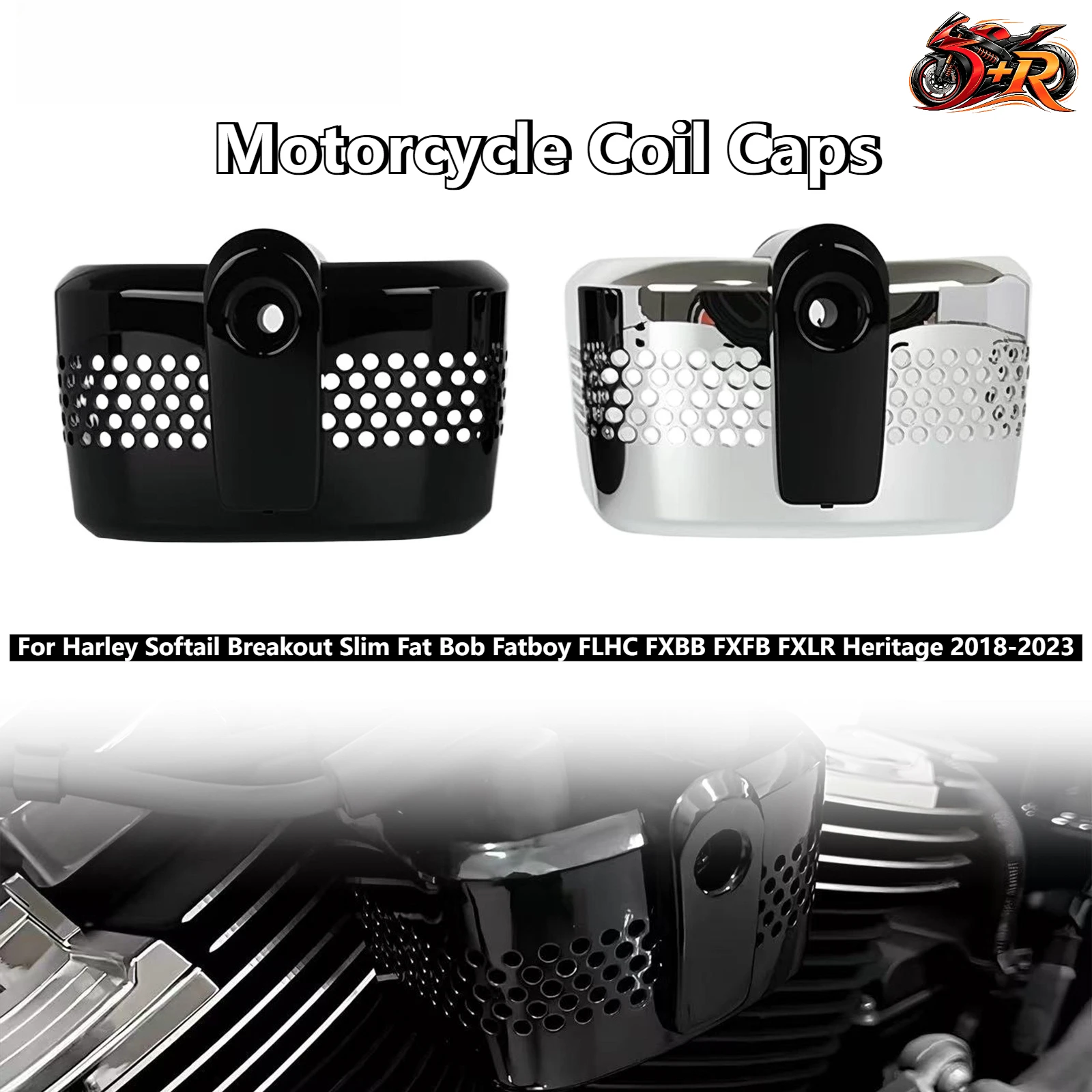 Motorcycle Coil Caps For Harley Softail Breakout Slim Fat Bob Fatboy FLHC FXBB FXFB FXLR Heritage 2018-2023 Ignition Coil Cover
Motorcycle Coil Caps For Harley Softail Breakout Slim Fat Bob Fatboy FLHC FXBB FXFB FXLR Heritage 2018-2023 Ignition Coil Cover