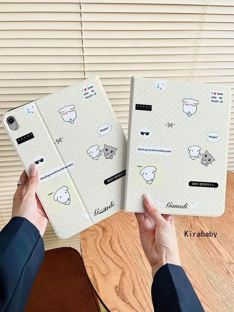 Wave Point Cat Dog iPad Case For iPad Pro 11 13in 2025 iPad Pro 12.9in Air7 10th 11th M4/5 Book Style Pen Slot Protected Cover
Wave Point Cat Dog iPad Case For iPad Pro 11 13in 2025 iPad Pro 12.9in Air7 10th 11th M4/5 Book Style Pen Slot Protected Cover