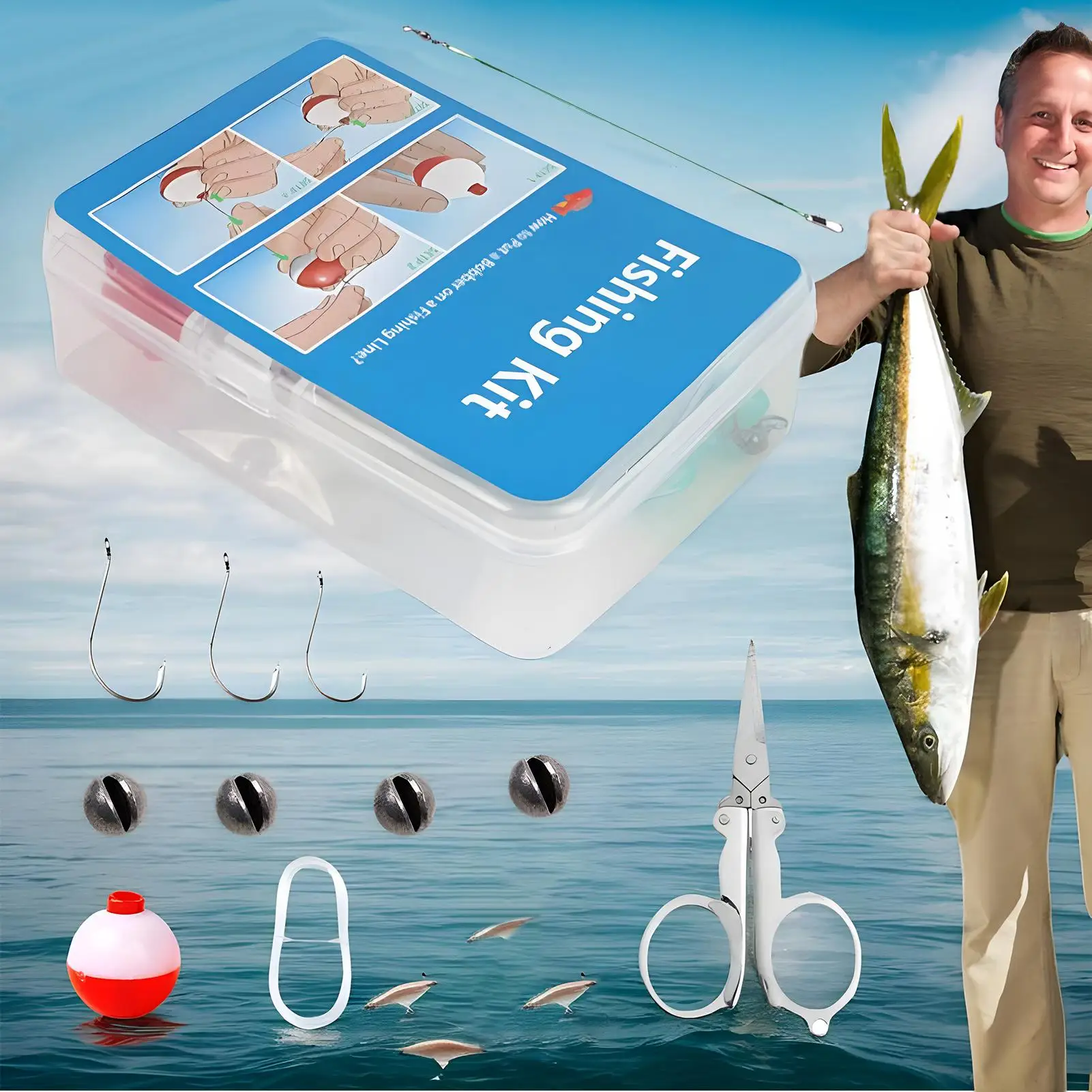 Fishing Accessories Kit Compact Fishing Tackle Kit Complete Supplies Multifunctional Gear For Dad Men Lake Husband Bass Trout
Fishing Accessories Kit Compact Fishing Tackle Kit Complete Supplies Multifunctional Gear For Dad Men Lake Husband Bass Trout