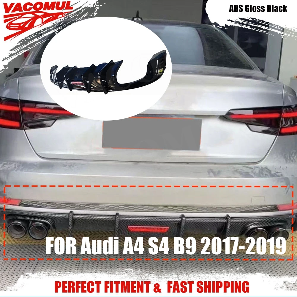 VACOMUL Dry Carbon Fiber Car Rear Bumper Diffuser Lip With Lamp Car Accessories For Audi A4 S4 B9 2017-2019 Sport Styling
VACOMUL Dry Carbon Fiber Car Rear Bumper Diffuser Lip With Lamp Car Accessories For Audi A4 S4 B9 2017-2019 Sport Styling