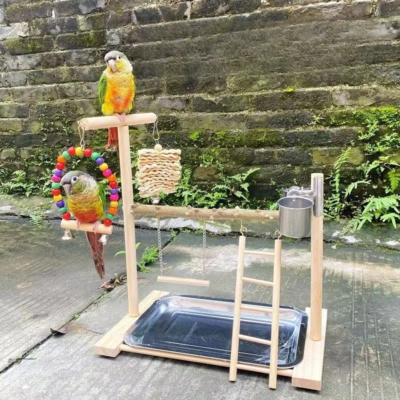 Parrot Bird Small Playground Wooden Perch Bracket Parrot Toys to Relieve Boredom Self Little Parrot TigerskinCockatielwithFeeder
Parrot Bird Small Playground Wooden Perch Bracket Parrot Toys to Relieve Boredom Self Little Parrot TigerskinCockatielwithFeeder