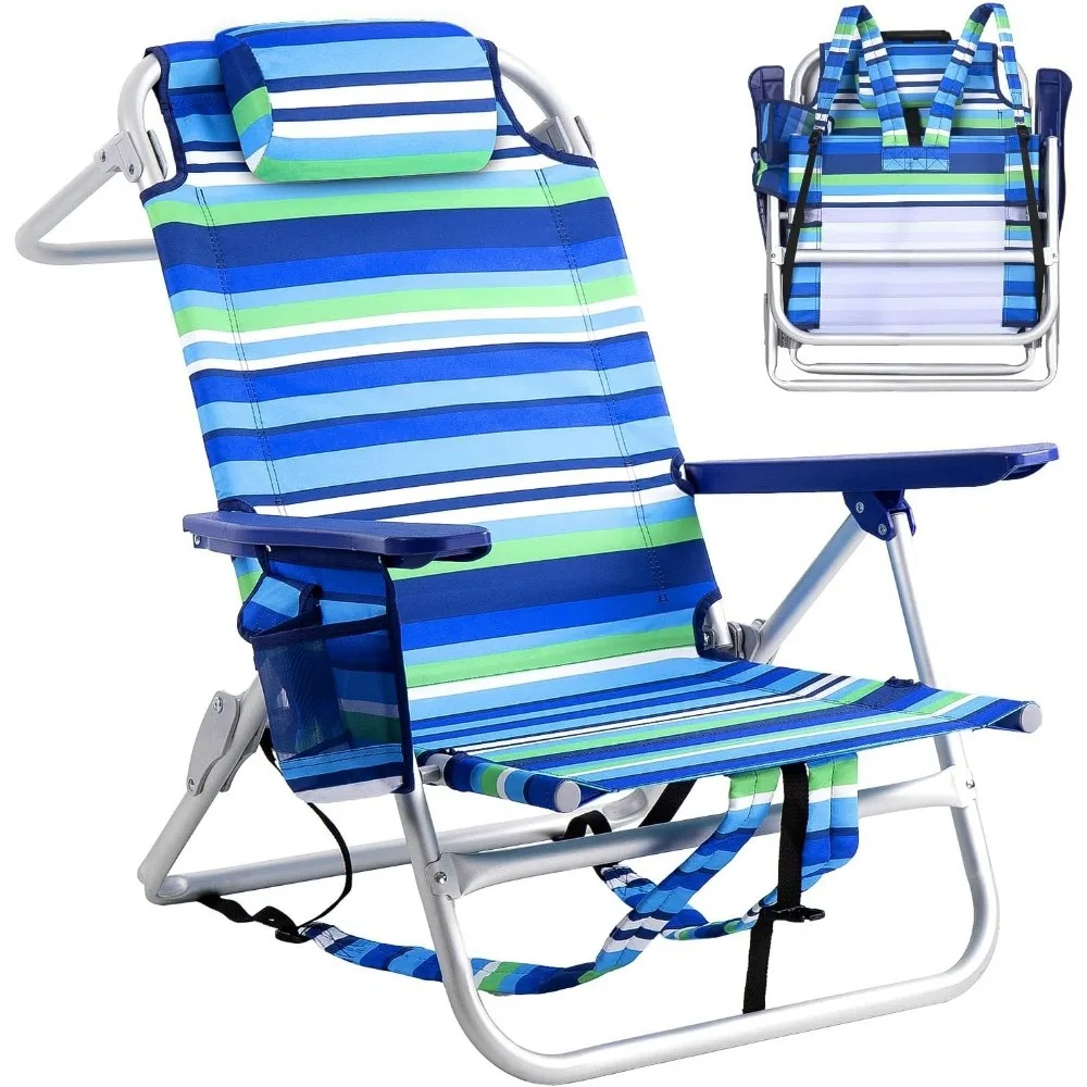 Backpack Beach Chairs for Adults - Folding Heavy Duty Camping Chair with Storage Pouch, Cup Holder & Towel Rack
Backpack Beach Chairs for Adults - Folding Heavy Duty Camping Chair with Storage Pouch, Cup Holder & Towel Rack
