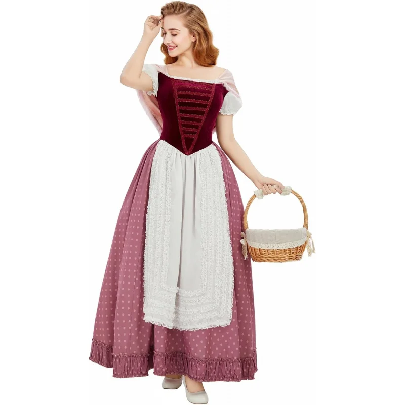 Medieval Dress Oktoberfest Dirndl Dress German Bavarian Costumes
Medieval Dress Oktoberfest Dirndl Dress German Bavarian Costumes