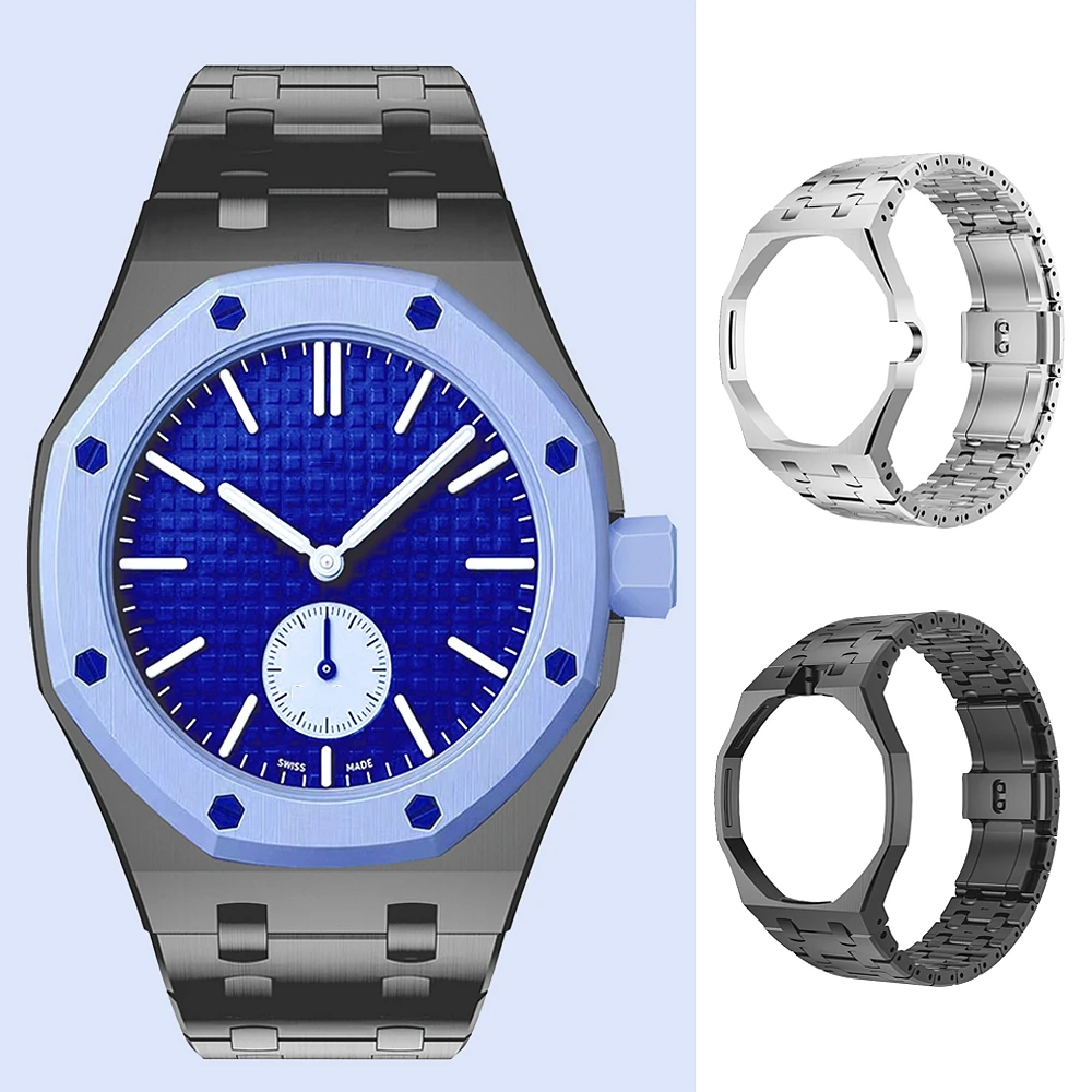 2 in 1 Stainless Steel Case+Strap for Swatch x AP Royal Pop Pocket Watch Bracelet Luxury Business Wristwatch Kit Watchband
2 in 1 Stainless Steel Case+Strap for Swatch x AP Royal Pop Pocket Watch Bracelet Luxury Business Wristwatch Kit Watchband