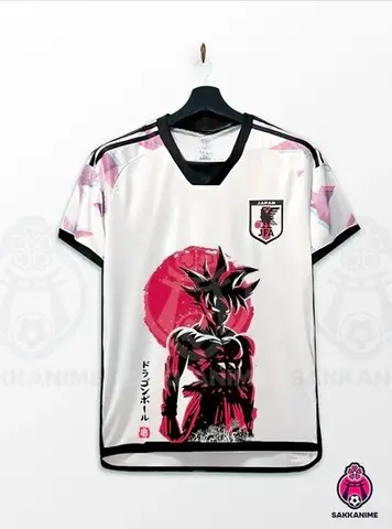 New Bandai Collaboration Football Jersey Special Anime Dragon Ball Men's and Women's Same Casual Sports Short-sleeved T-shirt