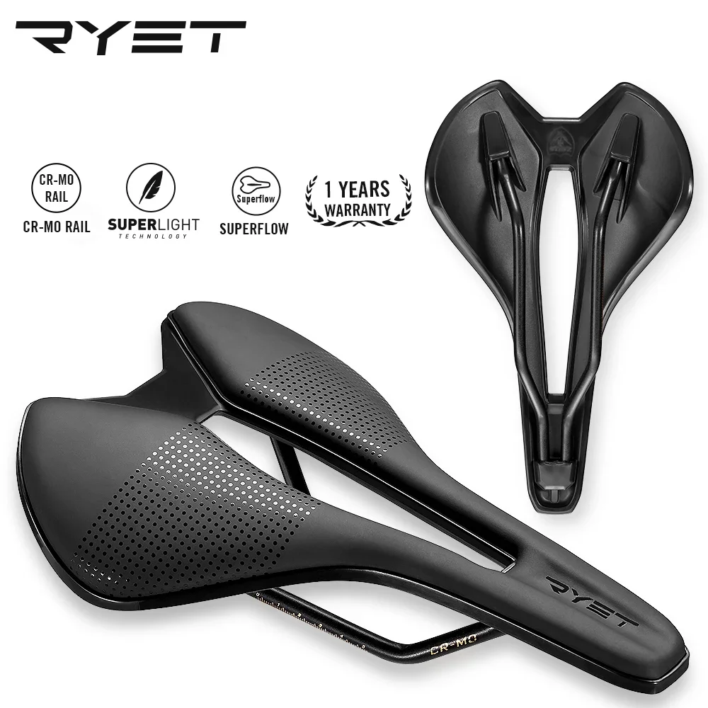 RYET Bike Saddle Ultralight Leather Road MTB Racing PU Fiber Soft Bicycle Seat Cushion Bicycle CR-MO RAIL 7*7 Bicycle Saddle
RYET Bike Saddle Ultralight Leather Road MTB Racing PU Fiber Soft Bicycle Seat Cushion Bicycle CR-MO RAIL 7*7 Bicycle Saddle