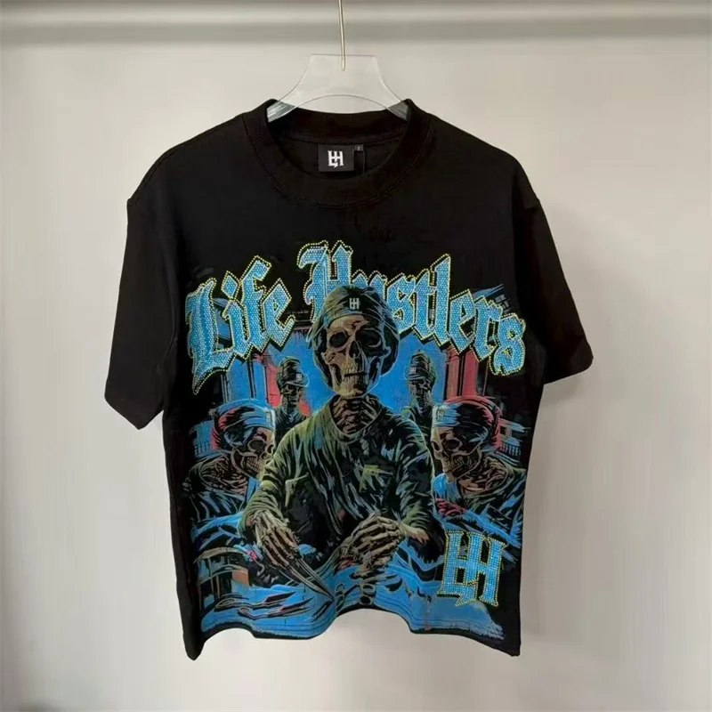 Life Hustlers Hot Diamond Pure Cotton Skull Printed T-shirt
Life Hustlers Hot Diamond Pure Cotton Skull Printed T-shirt