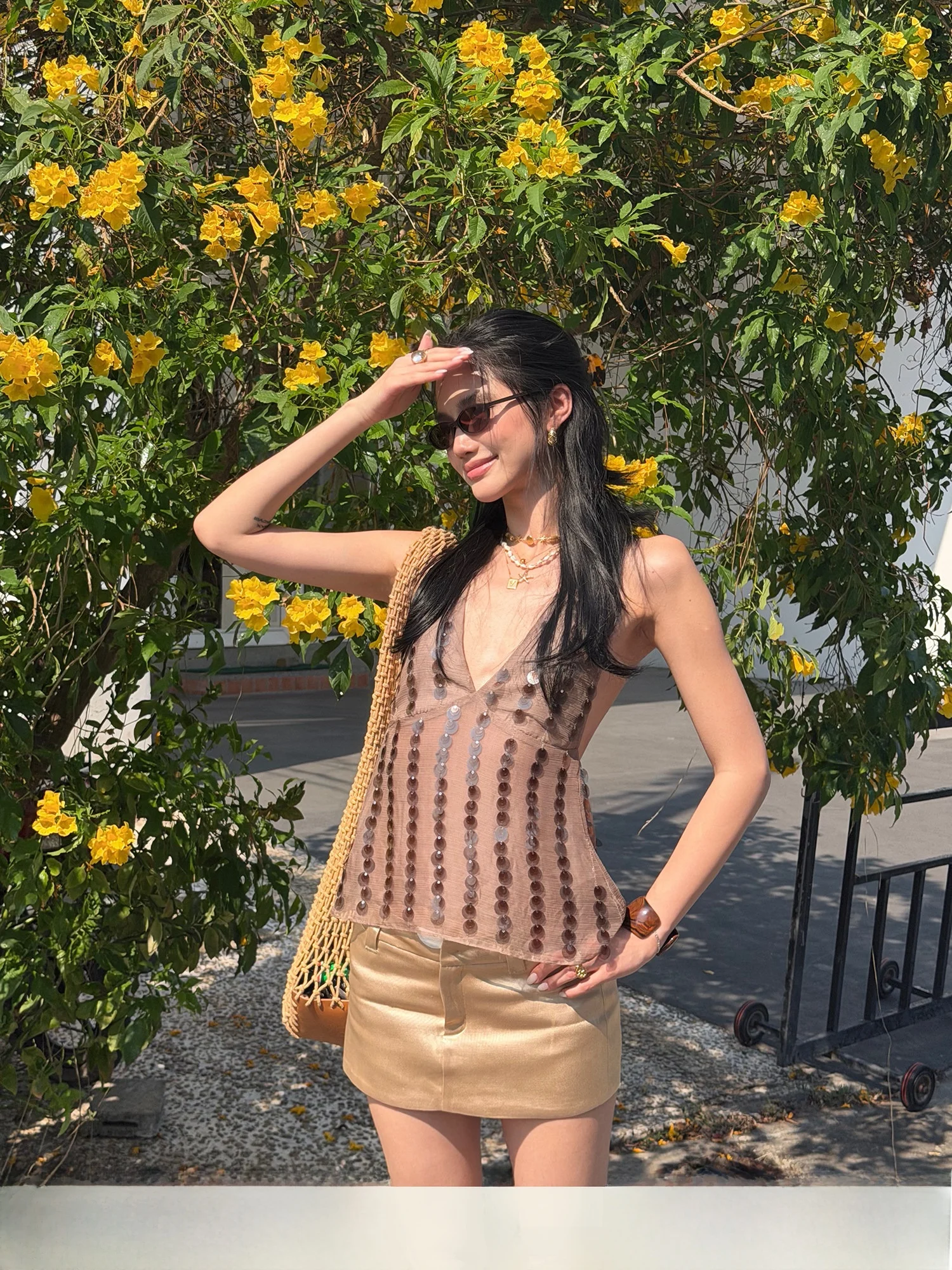 Rovente Gold Mojito Short Skirt Women's Summer Slim Fit Half-length Holiday Elegant Low-waist Pocketed Travel-friendly Skirt
Rovente Gold Mojito Short Skirt Women's Summer Slim Fit Half-length Holiday Elegant Low-waist Pocketed Travel-friendly Skirt