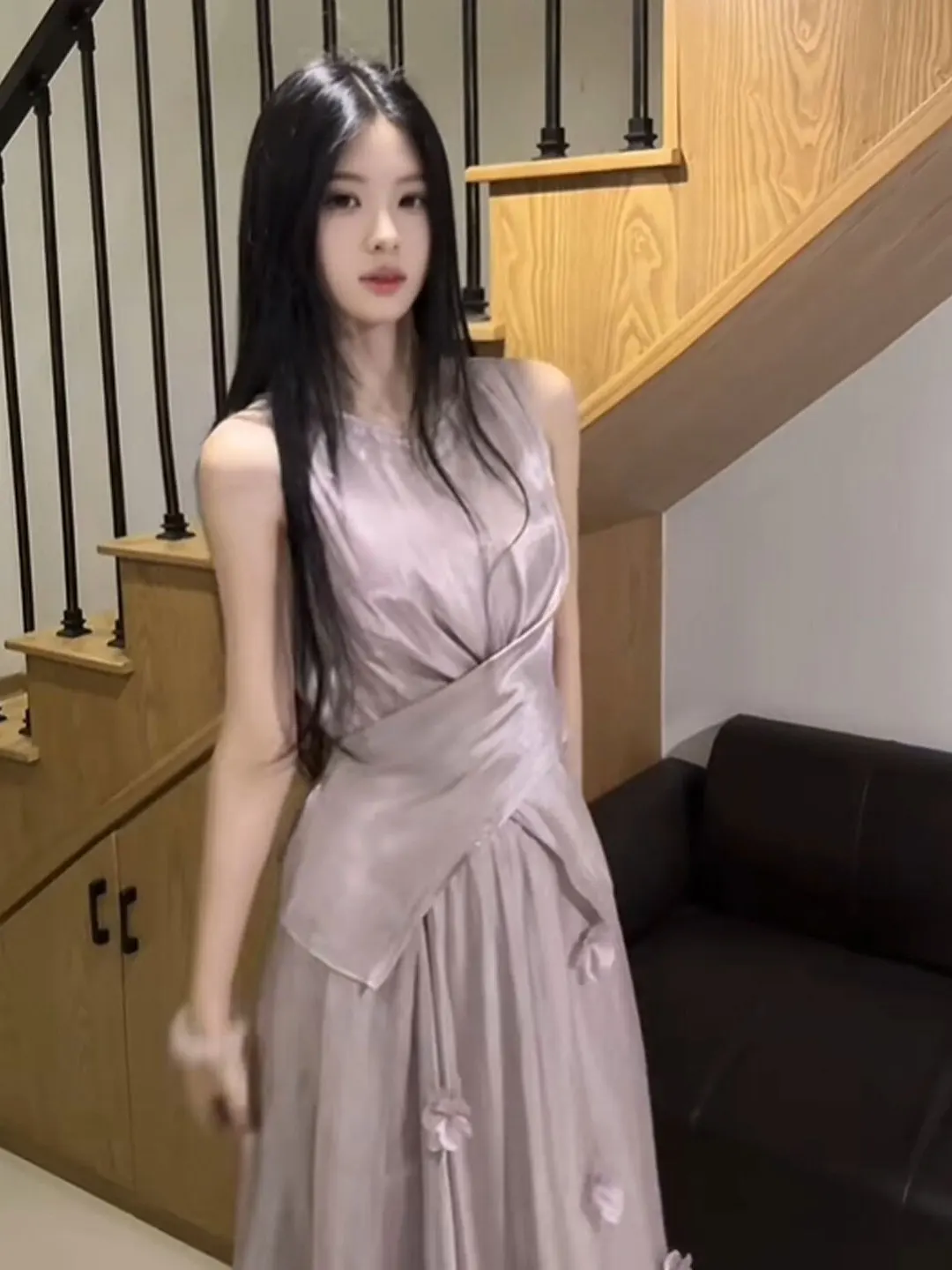 Pastel Purple Vest Top And Skirt Set Comfortable Gentle Style Two-Piece Summer Outfit Women's Fashion Ensemble Cotton Blend
Pastel Purple Vest Top And Skirt Set Comfortable Gentle Style Two-Piece Summer Outfit Women's Fashion Ensemble Cotton Blend