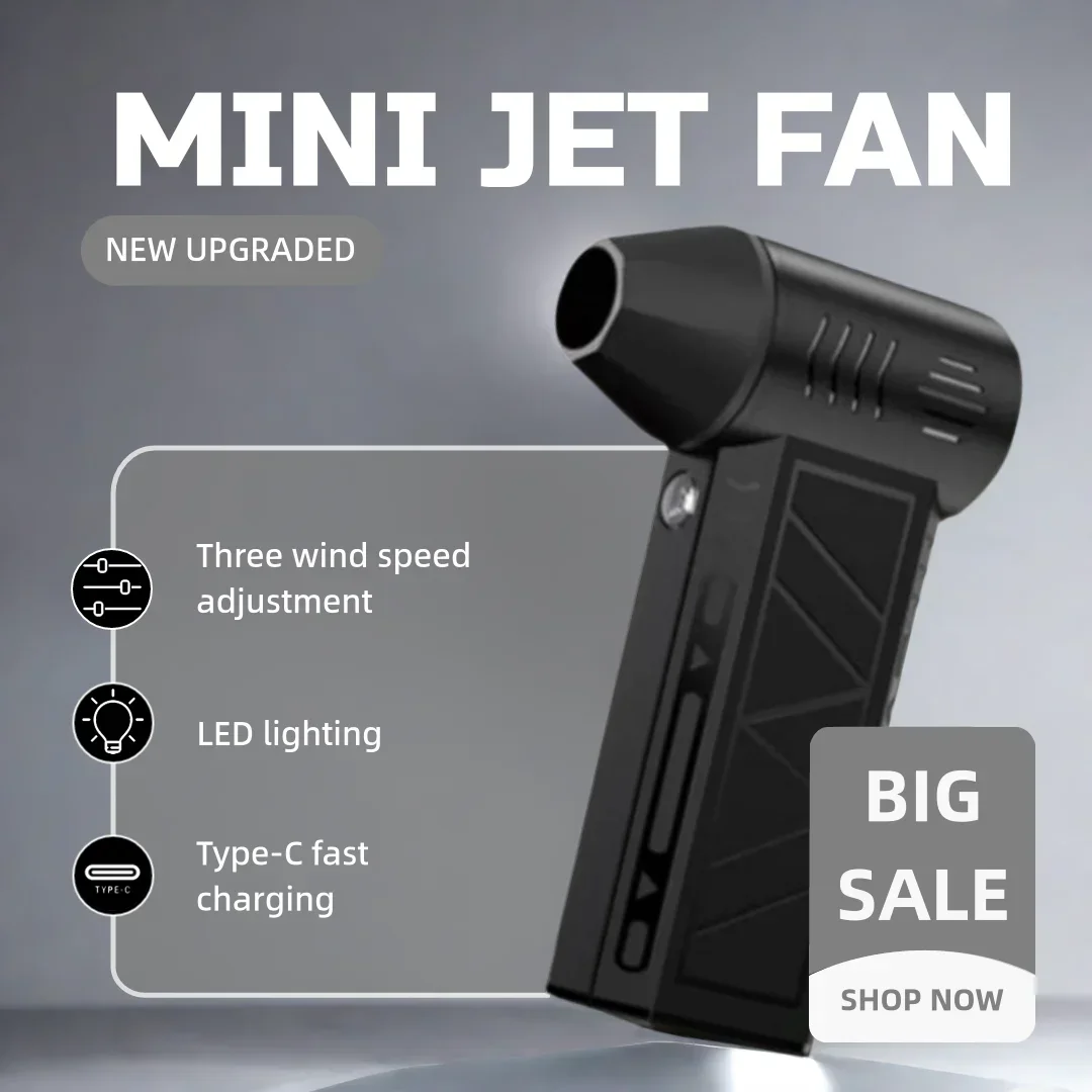 CROSSGUN Turbojet Fan X6 Мощный воздуходувка Мини-турбореактивный вентилятор для проверки воздушного потока офисного стола и кемпинга на открытом воздухе
CROSSGUN Turbojet Fan X6 Мощный воздуходувка Мини-турбореактивный вентилятор для проверки воздушного потока офисного стола и кемпинга на открытом воздухе