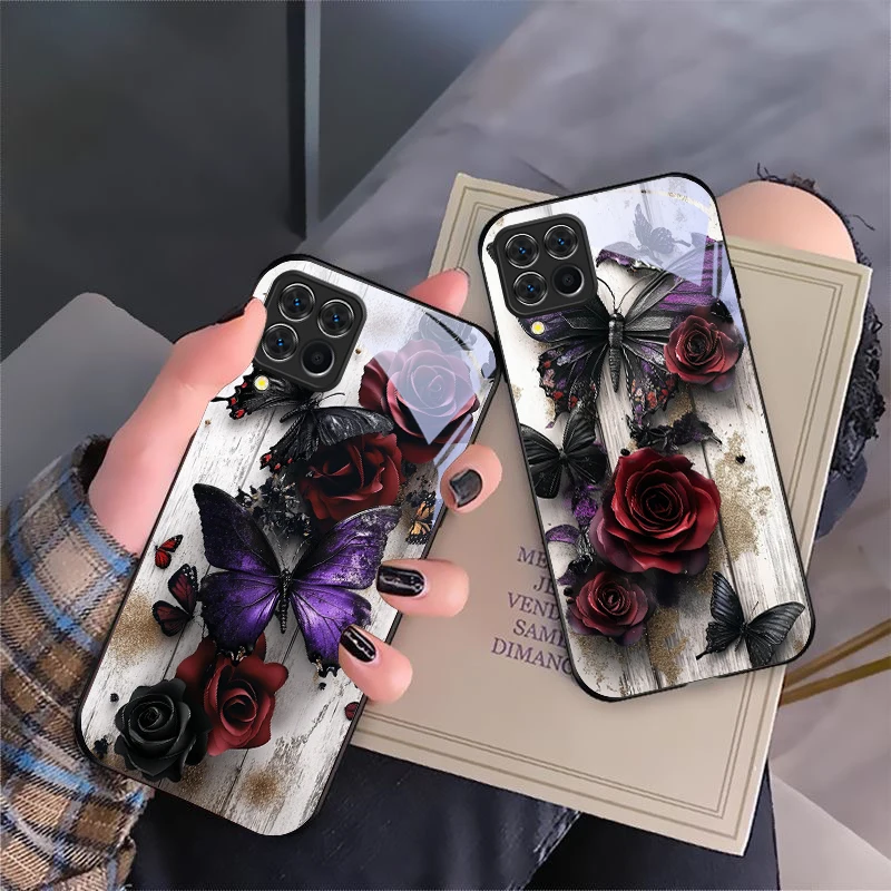 Roses Butterflies For Samsung M35 52 F15 33 53 31S 34 5G 15 51 Galaxy F13 23 Note 8 9 10 Plus 20 Ultra Black Glass Phone Case
Roses Butterflies For Samsung M35 52 F15 33 53 31S 34 5G 15 51 Galaxy F13 23 Note 8 9 10 Plus 20 Ultra Black Glass Phone Case