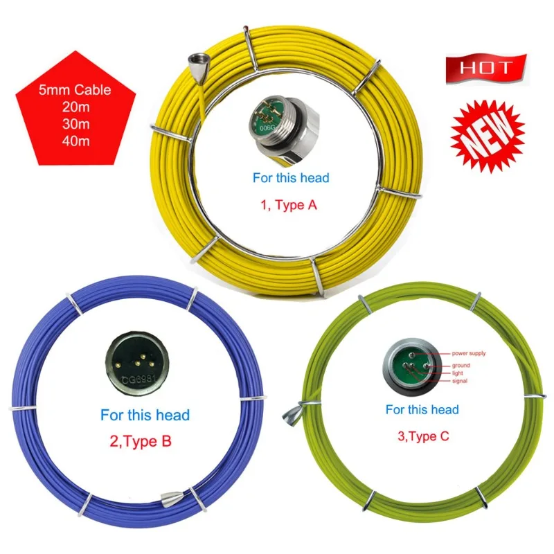 5mm Rigid Fiberglasses Cable With Connector For Pipe Inspection Snake Camera For Repair
5mm Rigid Fiberglasses Cable With Connector For Pipe Inspection Snake Camera For Repair
